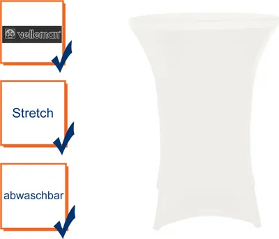 Produktbild von Perel Bartischüberzug Weiß FP200