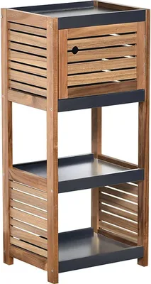 Produktbild von Schrank aus akazie und mdf mit 1 tür - element - Tendance
