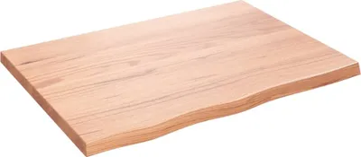 Produktbild von vidaXL Tischplatte Hellbraun 80x60x(2-4) cm Massivholz Eiche Behandelt