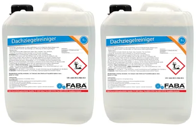 Produktbild von FABA Dachziegelreiniger Konzentrat, Dachziegel Reiniger  2 x 5 L
