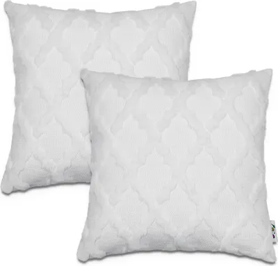 Produktbild von Kissenbezug Deko Kissenhülle Kissenbezüge Skandi Muster 2er Set Sofa Zierkissen