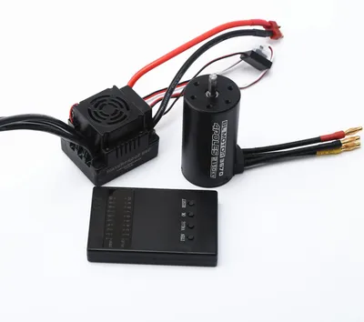 Obrázek produktu pro Vodotěsný střídavý motor 3670 2150KV střídavý motor 120A programovací karta ESC combo set pro 1/8 auta na dálkové ovládání