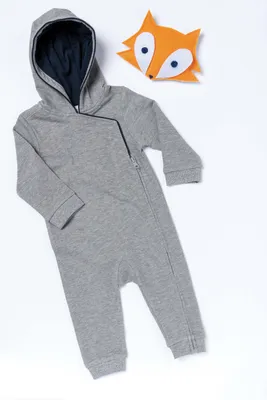 Zdjęcie produktu dla Romper dziecięcy Kariban z kapturem