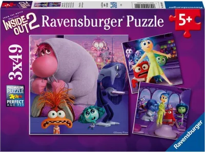 Obrázok produktu pre Ravensburger - Puzzle 3x49 Inside Out 2