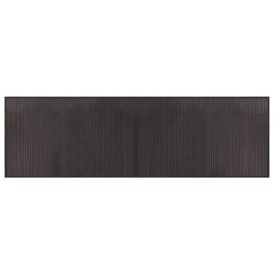 Zdjęcie produktu dla vidaXL Dywan prostokątny ciemnobrązowy 60x200 cm bambusowy