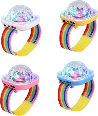 Image de Mini-lampes de fête LED, lot de 4, portables, contrôlées par la voix, rechargeables par USB, 4 couleurs (rouge/jaune/bleu/blanc)