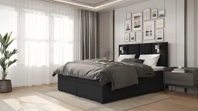 Produktbild von Parma Bonellfederkern inkl. 7-Zonen Topper T-30-Boxspringbett mit betkasten, mit Lieferung, Aufbau & Entsorgung