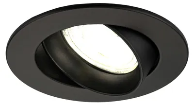 Produktbild von Ledvion LED Einbaustrahler Rund Schwarz 3W dimmbar Neutralweiss