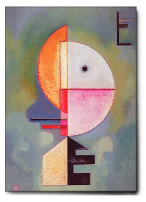 Produktbild von Giallobus - Nach oben - Vassily Kandinsky - 70L x 100W cm - Bild - Leinwand mit Standardrahmen