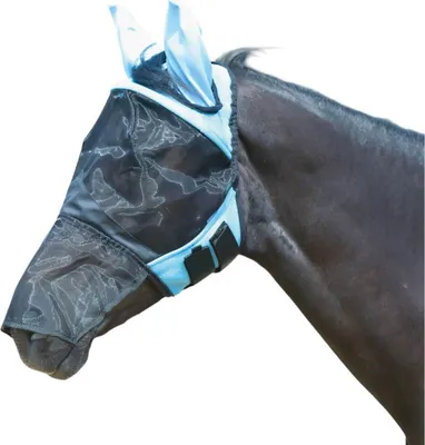Immagine prodotto di BUSSE Maschera Fly Cover Pro Gap II Protezione mosche Azzurro/Nero Pony