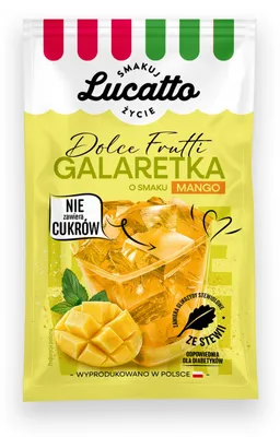 Produktbild von Lucatto Götterspeise mit Mango-Geschmack, ohne Zucker 30 g