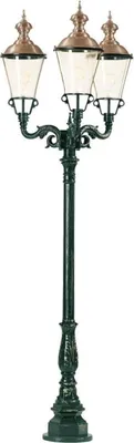 Produktbild von Casa Padrino Jugendstil Gartenlaterne 83 x 83 x H. 248 cm - Verschiedene Farben - Luxus Wege Einfahrt Außenstehleuchte