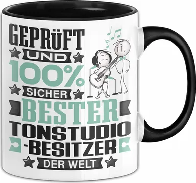 Produktbild von Tonstudio-Besitzer Geschenk Lustiger Spruch für Tonstudio-Besitzer Geschenkidee Bester Tonstudio-Besitzer Der Welt (Schwarz)