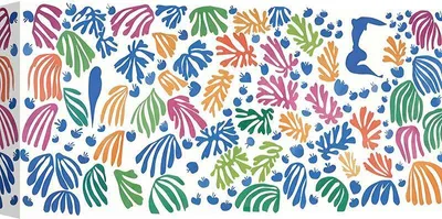 Produktbild von Kunstdruck auf Leinwand, Henri Matisse - Der Papagei und die Meerjungfrau, 1952 - 120x60 cm