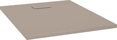 Image de vidaXL Receveur de douche SMC brun 100x80 cm
