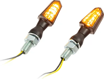 Immagine prodotto di Indicatori universali per moto SMD PIKE nero colorato M8 omologato E