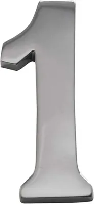 Immagine prodotto di Numero 1 nichel opaco 10cm fissaggio invisibile