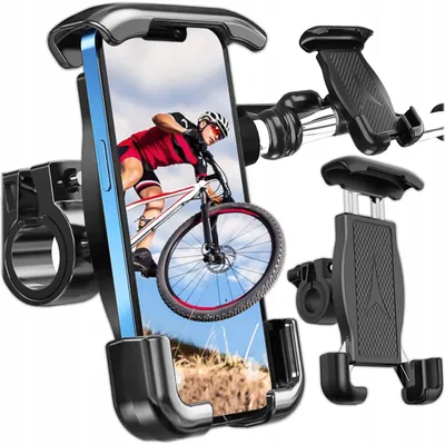 Produktbild von Handyhalterung Fahrrad Smartphone-Halterung Fahrradhalterung - Neigungswinkel verstellbar - Für 5,5 bis 6,9 Zoll - Universal für Lenker und E-Scooter