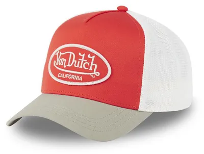 Produktbild von Von Dutch Trucker Cap Poly beige/cream/red