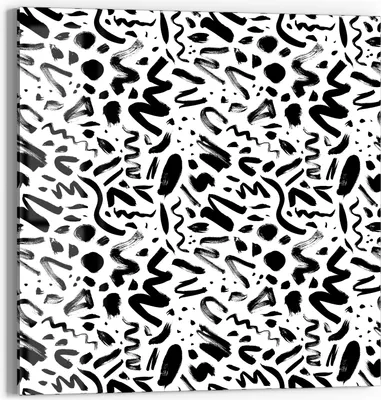 Produktbild von DEQORI Glasbild Echtglas 50x50 cm 'Kühne Abstraktion' Wandbild Bild modern Deko