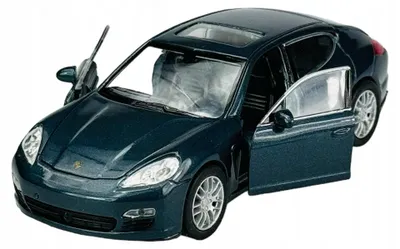 Produktbild von Welly Porsche Panamera S Modellauto Blau Metall 1:34