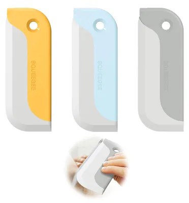 Produktbild von Famanu Duschwischer Set von 3 - Kleine Gummiwischer für Glas und Spiegel