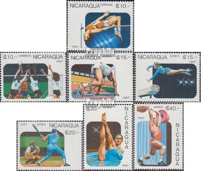 Produktbild von Briefmarken Nicaragua 1987 Mi 2807-2813 (kompl.Ausg.) postfrisch Panamerikanische Spiele