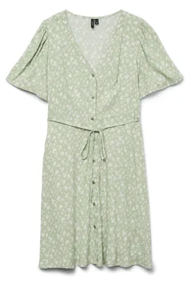 Produktbild von Vero Moda 10292845_1864_1188878_60, Weiblich, Grün, S, 1 Stück(e), Wash with similar colors; Wash inside out; Max. shrinkage 5%, Line drying, Nicht bleichen