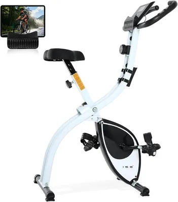 Zdjęcie produktu dla Rower stacjonarny składany | Rower stacjonarny składany, wyjątkowo cichy, z wygodnym siedziskiem | Ergometr, rower stacjonarny, rowery fitness, rower stacjonarny do ćwiczeń w domu