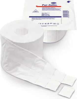 Produktbild von 16x Hartmann Pur-Zellin® Zelltupfer 4 x 5 cm - Steril | Packung (500 Tupfer)