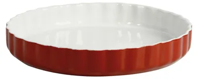 Productafbeelding van CREALYS 512735, taartvorm voor fruitgebak, keramiek, 28 cm, frambozenrood
