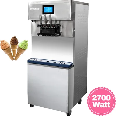 Image de Machine à glace molle Gino Gelati 35 l 2700 W Pompe à marée Gastro Acier inoxydable