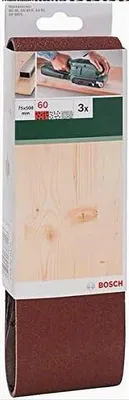 Produktbild von Bosch Schleifband 3 Stück, 75 x 508 mm, Körnung 60 für Bandschleifer