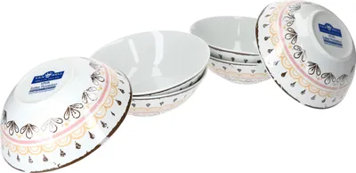 Produktbild von Van Well Viva 6tlg. Müslischalen-Set für 6 Personen Salatschale Suppenschale Schüssel Porzellan