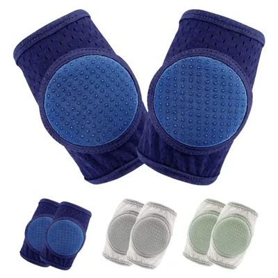 Produktbild von Baby Krabbel Knieschoner, Knieschoner Baby, Knieschoner Baby Stulpen Anti-rutsch verstellbarer Protektor für Kleinkinder, 3 Paare