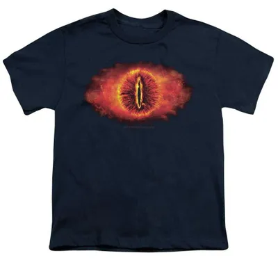 Productafbeelding van Lord of the Rings - T-shirt "Oog van Sauron" voor kinderen, model TV38550 (maat 152-158) (marineblauw), AI-gegenereerde afbeelding