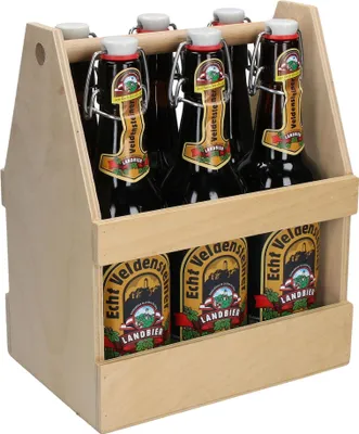 Image de Porte-bouteille à bière "Six Pack" nature nature