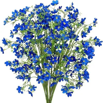 Produktbild von Blumenbündel Blaue Balkonpflanzen 8 Stück 65 cm Seide