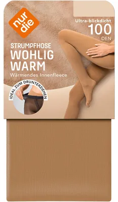Produktbild von NUR DIE Damen Strumpfhose Wohlig Warm 100 DEN - amber - Größe 48-52