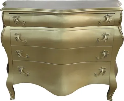 Produktbild von Casa Padrino Barock Kommode Gold B 120 H 94 cm - Handgefertigte Barock Möbel