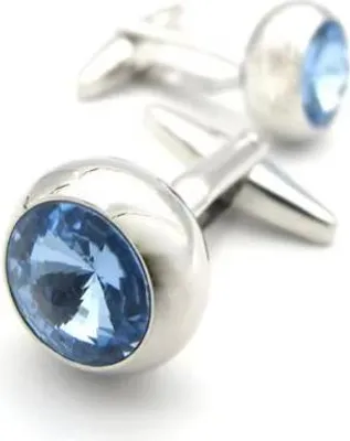 Image de Boutons de manchette triade bleue