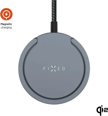 Zdjęcie produktu dla FIXED MagPad Pro2 z obsługą MagSafe Qi2 i podstawką 15W, szary