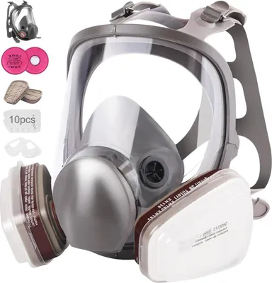 Image de Masque de protection respiratoire intégral LAMANICE avec filtre 2097 et boîte à filtre 6001
