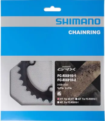 Obrázok produktu pre SHIMANO - Reťazový krúžok 31T GRX FC -RX810 2x11 rýchlostí - čierny