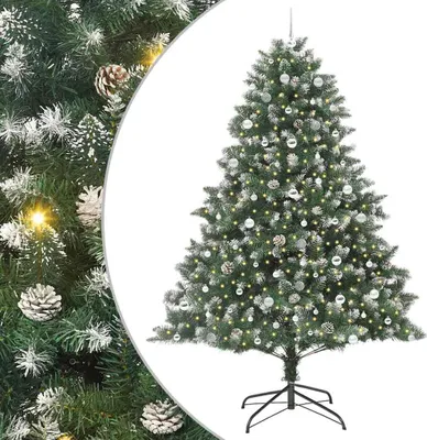 Image de Sapin de Noël artificiel Vert 240 cm PVC, plastique et acier