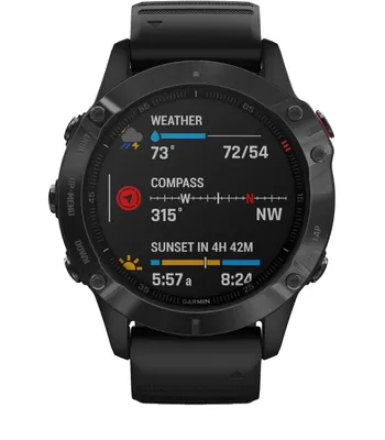 Produktbild von Garmin fēnix 6 Pro, 3,3 cm (1.3"), 32 GB, WLAN, GPS, 83 g