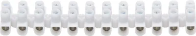 Produktbild von Verbindungsklemme, 2,5-6qmm, 41A, 12p, Direktmontage, Thermoplast, weiß, Schraubanschluss, 343700087