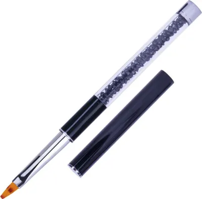 Produktbild von Glam Line Ombre Pinsel mit schwarzen Strasssteinen No Name Nr. 6