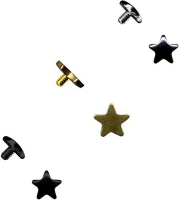 Produktbild von Dermal Anchor Aufsatz Hautanker Top Piercing Stern Silber 3 mm