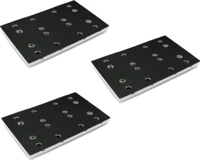 Produktbild von 3x Trade-Shop Schleifschuh / Schleifplatte / Schleifpad 80x130mm für Festool RS 400, RTS 400, RTS 400 REQ, RTSC 400 ersetzt 489252 (SSH-STF-80x130/12)